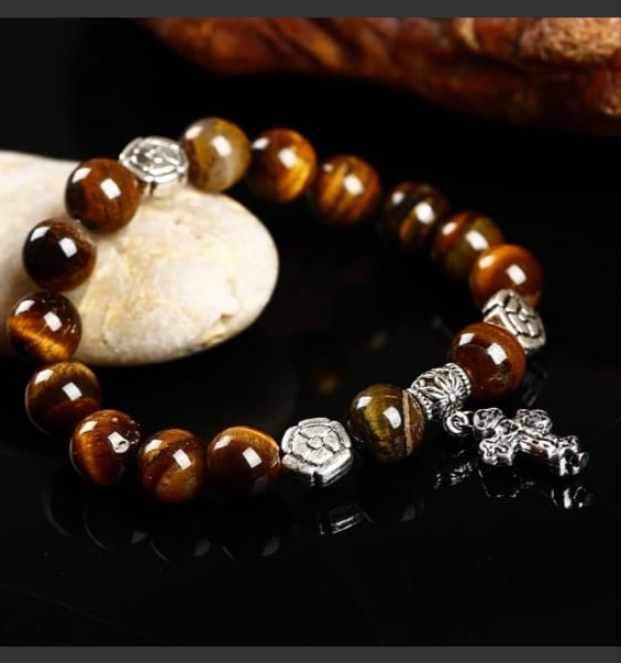 Jerusalem Stone Bracelet close-up
